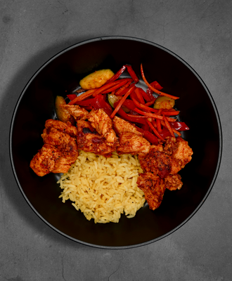 Harissa Honey Chicken with Roasted Veggies