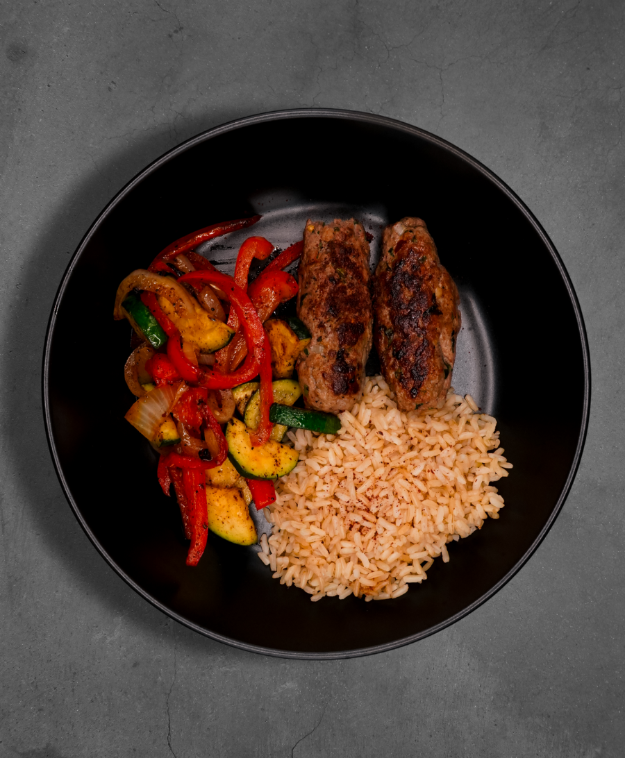 Beef Kebob with Grilled Vegetables