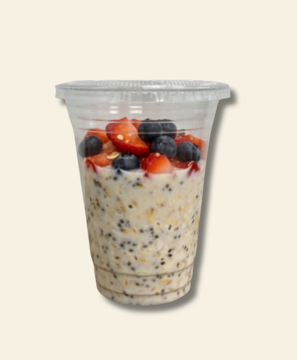 Vanilla Berry Protein Overnight Oats