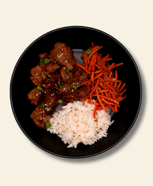 Beef Bulgogi and Glazed Carrots