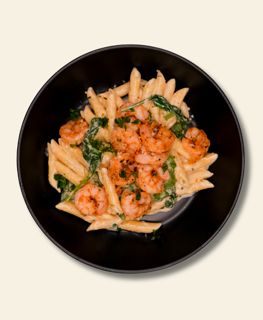 Spinach Shrimp Alfredo