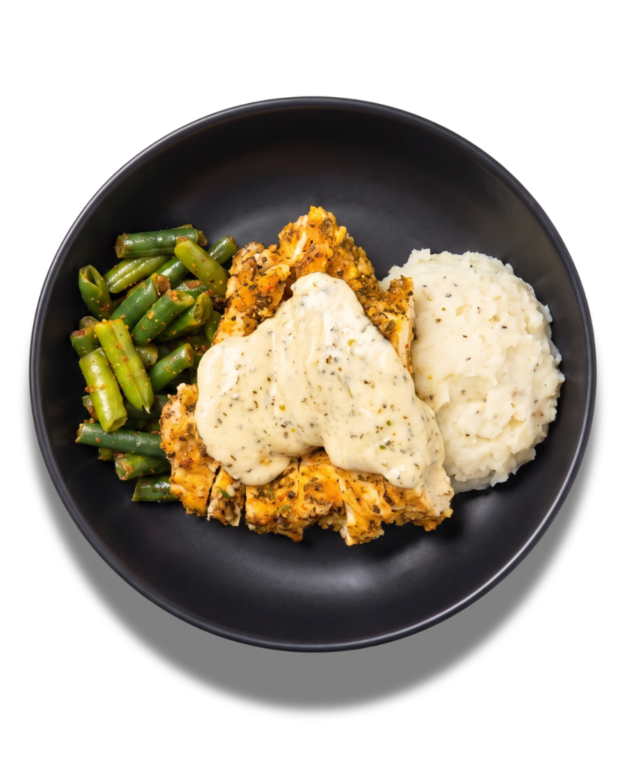 Garlic Parmesan Chicken & Mash