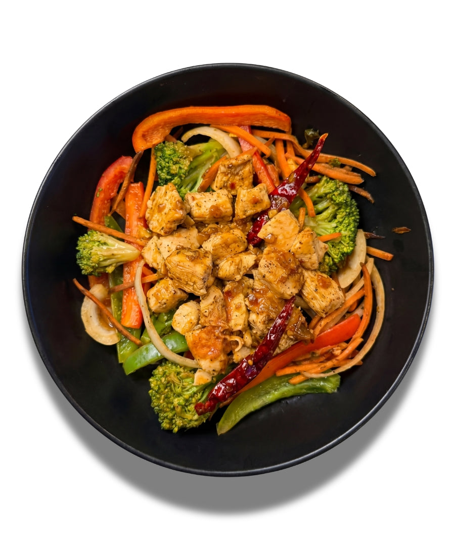 Szechuan Garlic Chicken Bowl