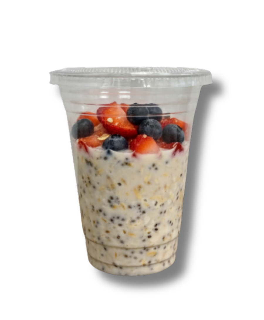 Vanilla Berry Protein Overnight Oats