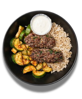 Char-Grilled Kofta Kebob Plate